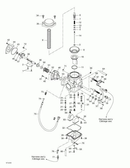 ���������� BRP Traxter Max, 2003 - Carburetor