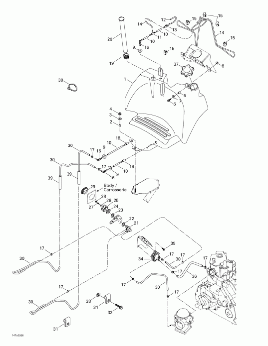 ����������  Traxter Max, 2003 - Fuel Tank