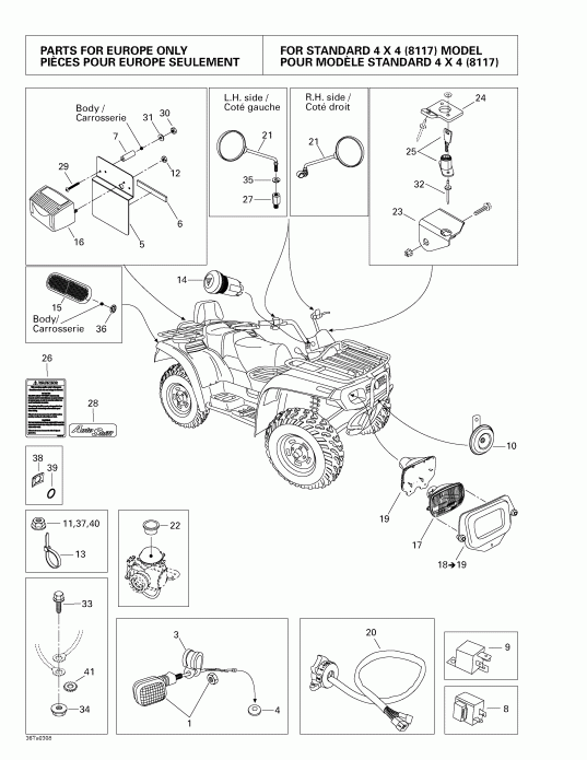 ATV  Traxter Max, 2003 ������ - Homologation Kit For Europe