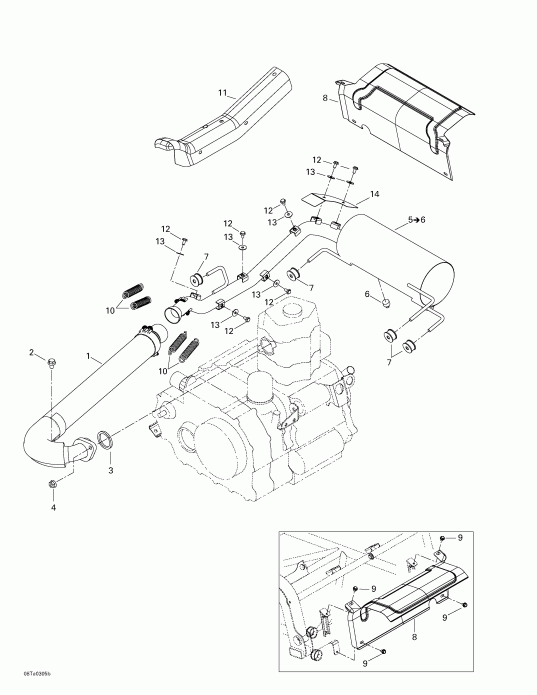   Traxter XL, 7571, 2003  - Exhaust System