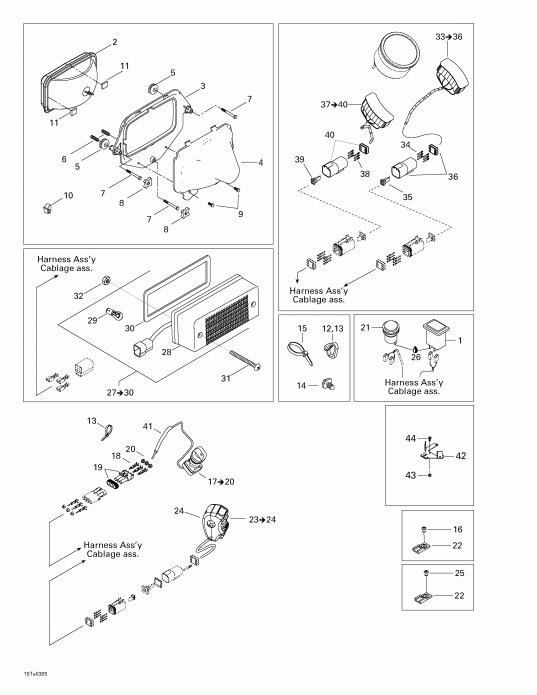   Traxter XL, 7571, 2003 - Main Harness And Electrical Accessories