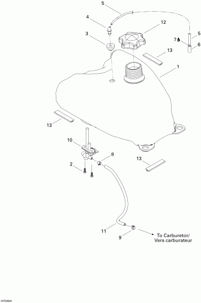    DS 650/DS 650 Baja/X, 2004 - Fuel System