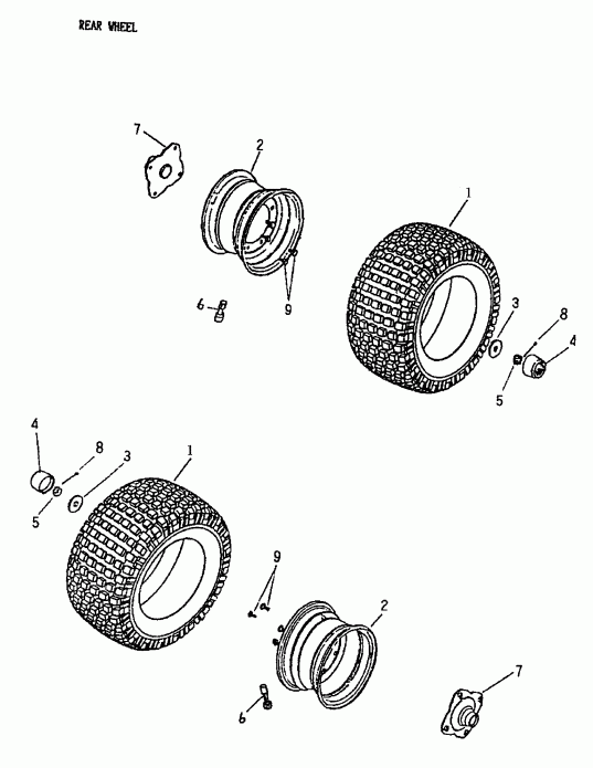  Mini DS 50 2-strokes, 2004 - Rear Wheel