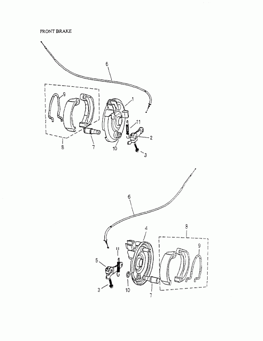����������  Mini DS 90 4-strokes, 2004 - Front Brake