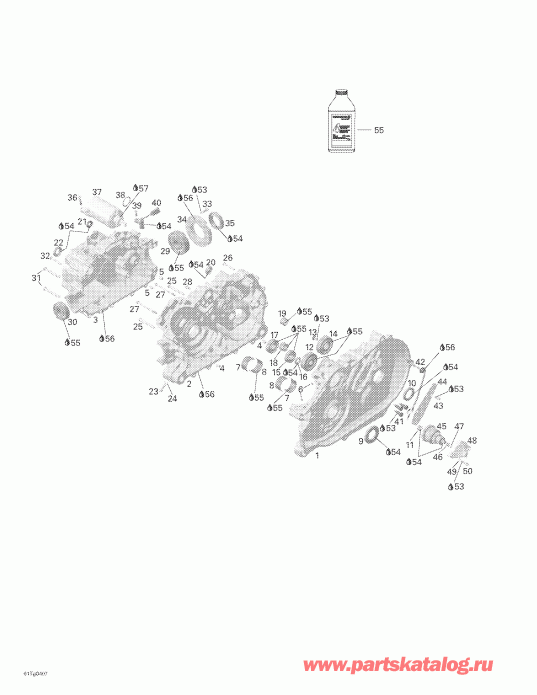  BRP Outlander 330/400 STD 2 X 4, 2004 - Crankcase
