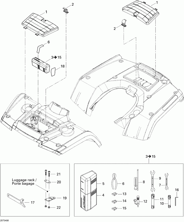 BRP - Front And Rear Trays