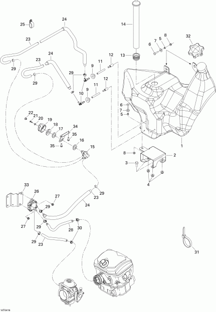 ATV   Quest MAX, 2004 - Fuel System