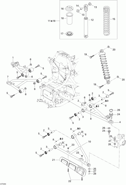  BRP  Quest MAX, 2004 - Front Suspension