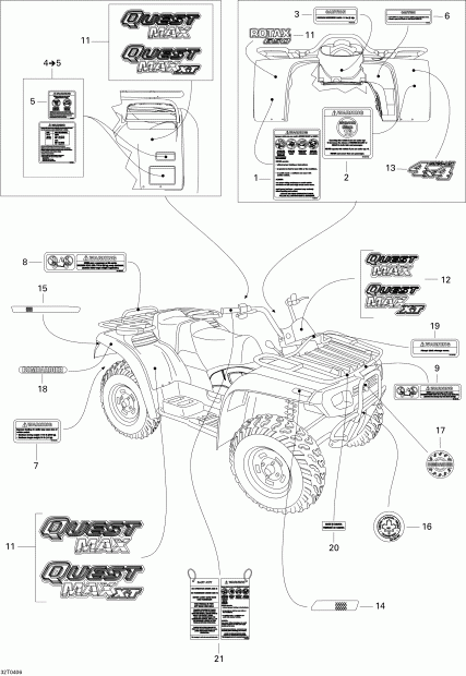 ������������ BRP Quest MAX, 2004 ������ - Decals