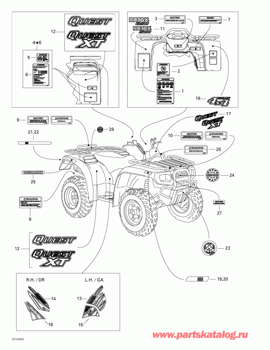 BRP Quest STD, 2004 - Frame And Body