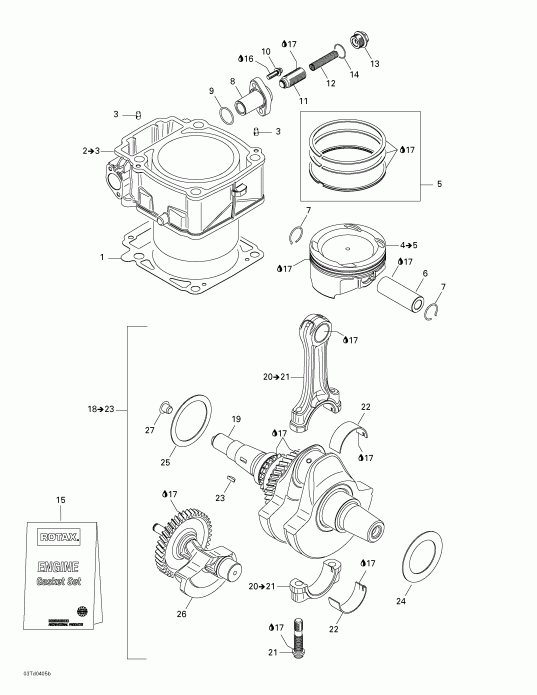   Quest XT, 2004  - Crankshaft And Cylinder
