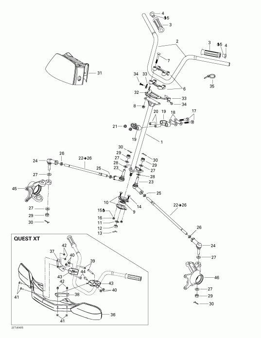   Quest XT, 2004 - Steering System