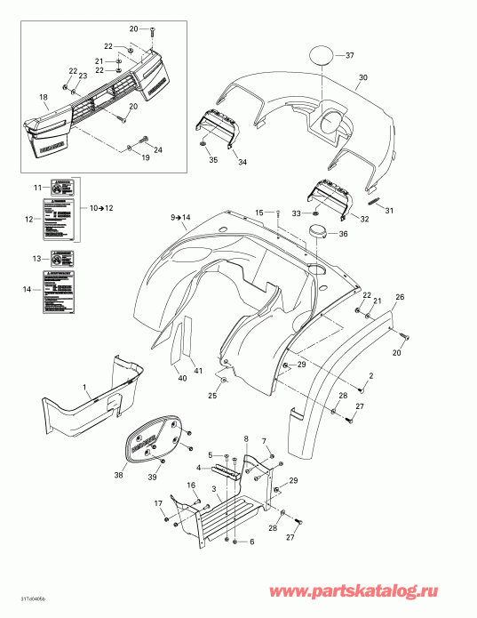 ATV Bombardier Quest XT, 2004 - ������ � ����������, Rear View