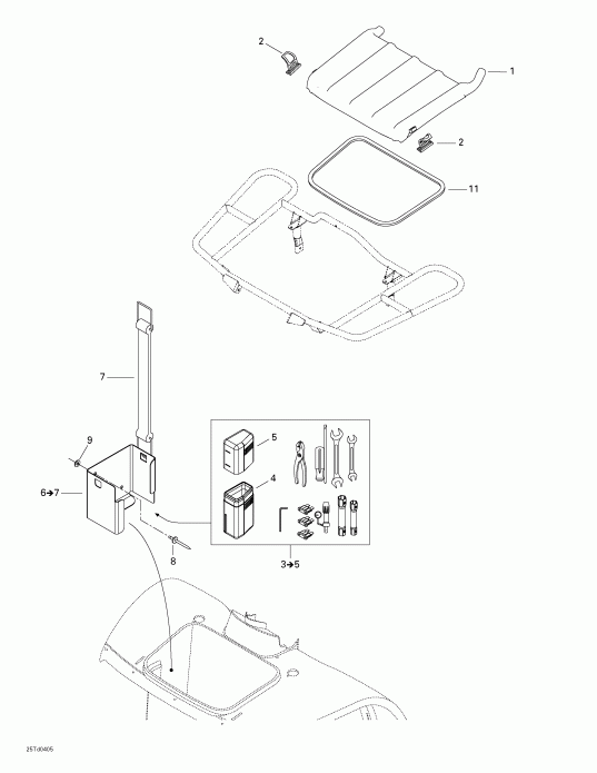 ����������  Quest XT, 2004 - Front Tray