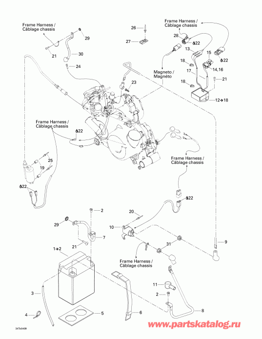 ATV  Rally 175, 2004 ������ - Battery � ��������� ����������