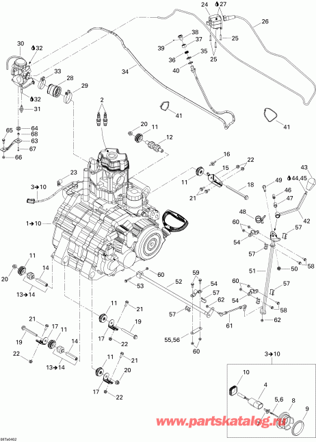  BRP  Traxter Auto Std & XT, 2004 - Engine Support