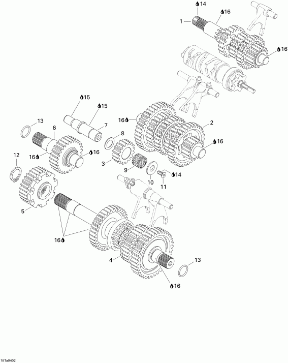   Traxter Auto Std & XT, 2004  - Transmission