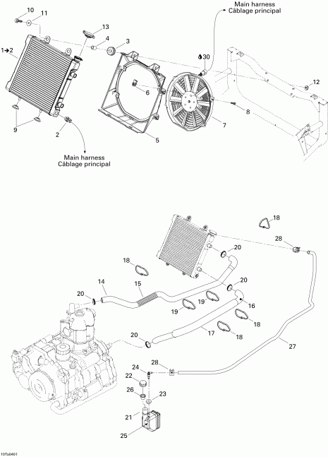 Bombardier  Traxter Max Std & Max XT, 2004 -  System