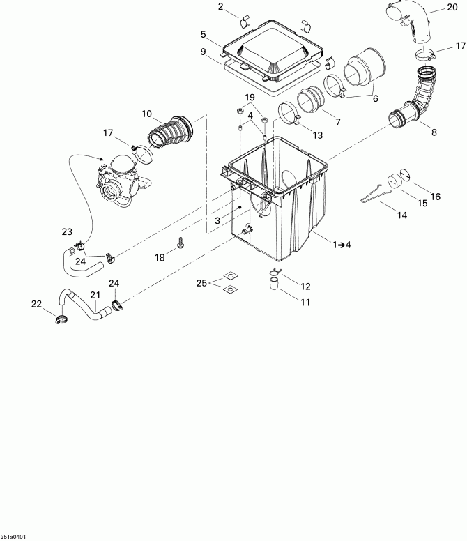ATV - Air Intake Silencer