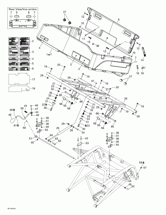 Traxter XL, 2004 - Rear Cargo Box
