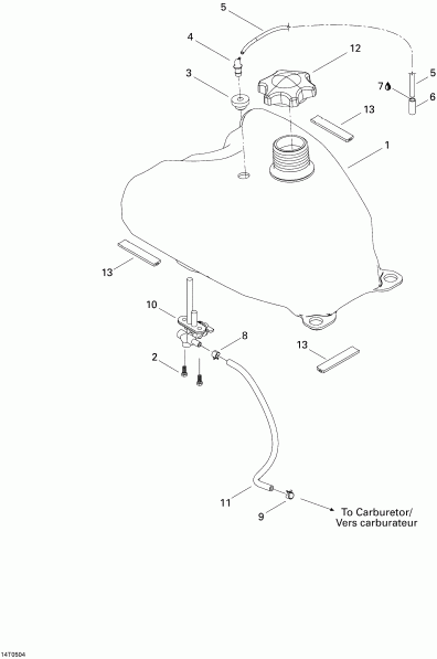 ���������� BRP ������ DS 650/DS 650 X, 2005 - Fuel System