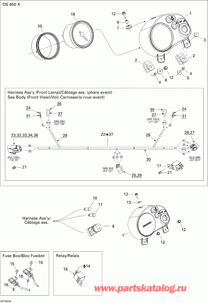  BRP DS 650/DS 650 X, 2005 -  System 2