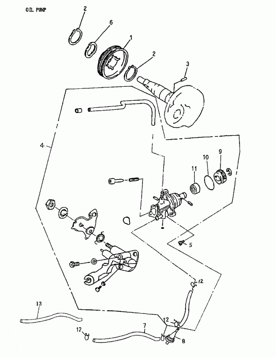   Mini DS 90 2-strokes, 2005 - Oil Pump