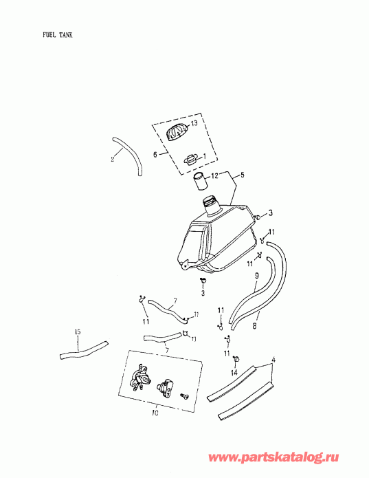 ����������  Mini DS 90 4-strokes, 2005 ������ - Fuel Tank