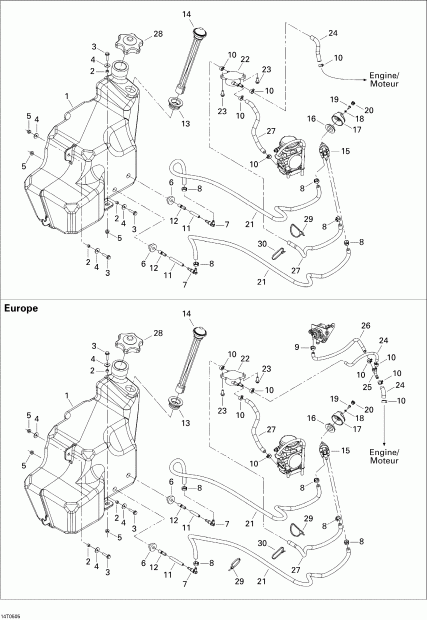 Outlander 330/400 STD 2 X 4, 2005 - Fuel System