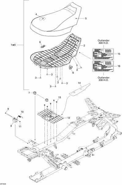  BRP  Outlander 400 XT 4 X 4, 2005 - 