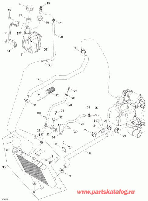  Bombardier Rally 175, 2005 - Cooling System
