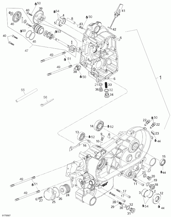   Rally 175, 2005 - Crankcase