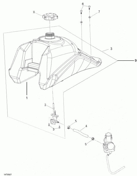  Bombardier Rally 175, 2005 - Fuel System