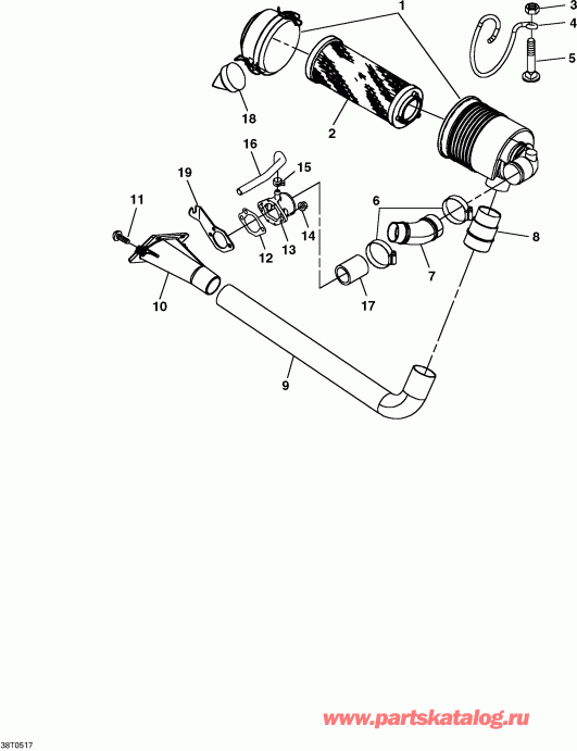 ���������� Bombardier Sarasota 1000, 2005 - Air Cleaner