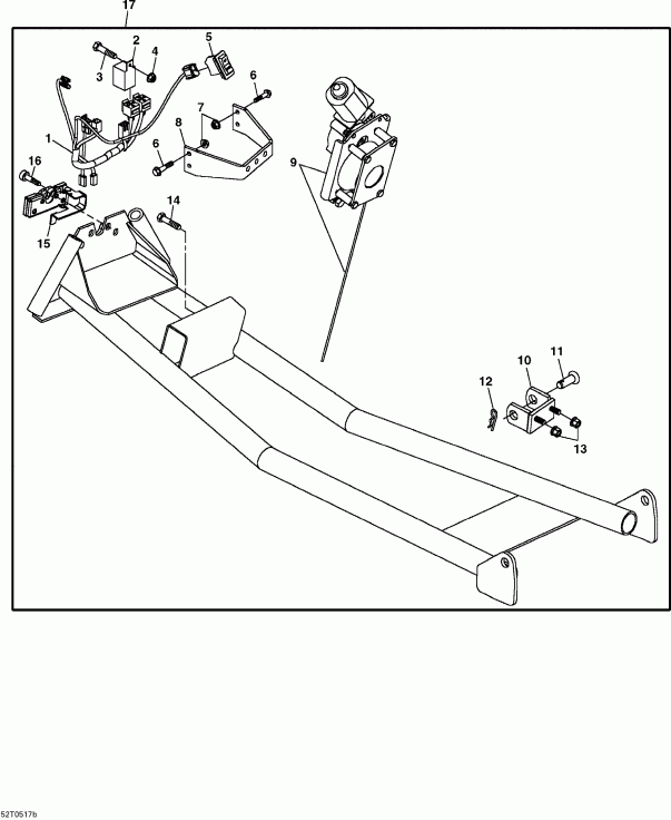 Bombardier Sarasota 1000, 2005 - Optional Mounting Frame, Front Blade