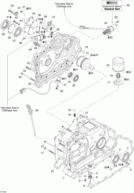    Traxter 5 Speed, 2005 - Clutch Housing And Cover
