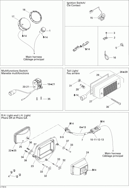   Traxter CVT (500, 650, 650 XT), 2005  - Electrical Accessories