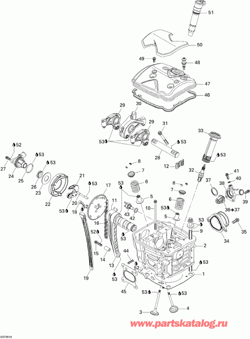ATV BRP Traxter Max CVT 650, 2005 - Cylinder Head