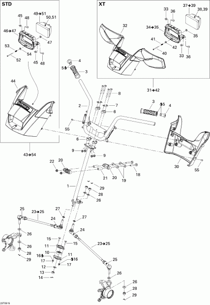   Traxter Max CVT 650, 2005  -   System