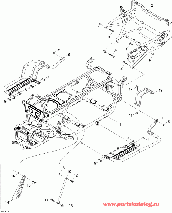 BRP Traxter Max CVT 650, 2005 ������ - Frame