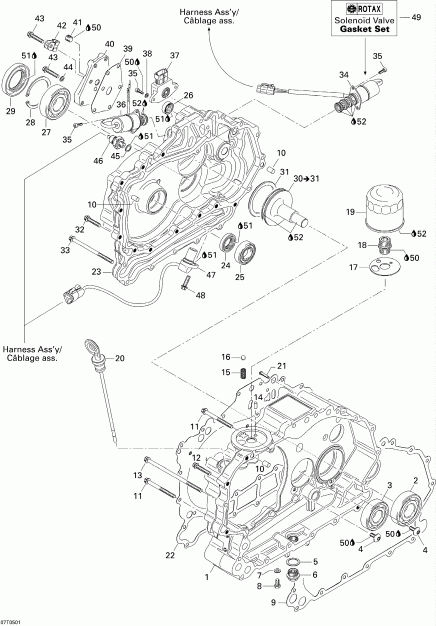   Traxter Max Std & Max XT, 2005  - Clutch Housing And Cover