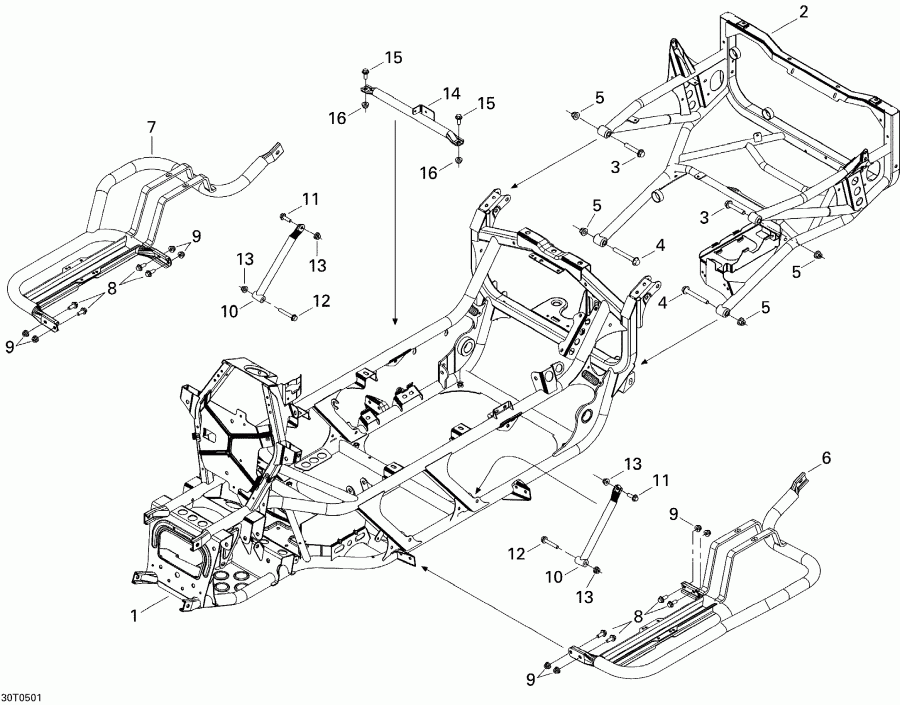 ������������  Traxter Max Std & Max XT, 2005 ������ - Frame
