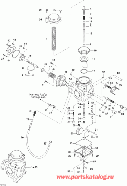  BRP Traxter XL, 2005 - Carburetor