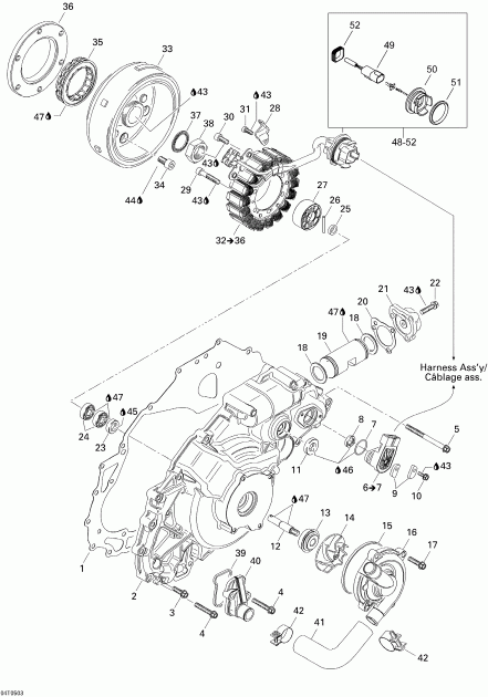 ATV BRP  Traxter XL, 2005 - Ignition, Magneto And Water Pump