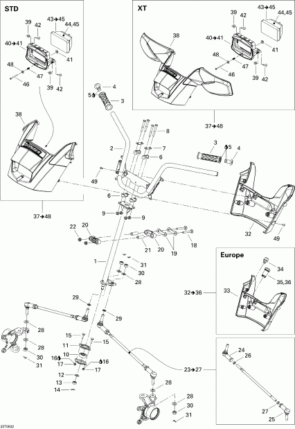 ������������ BRP Traxter XT, 2005 ������ - ������� ������� System