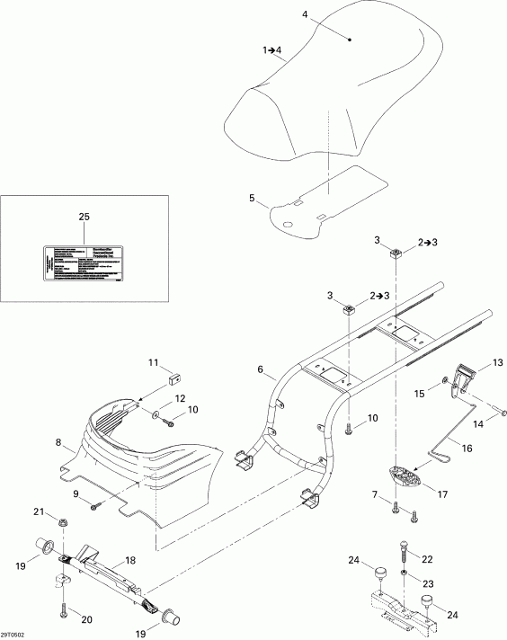 ATV BRP Traxter XT, 2005 ������ - Seat