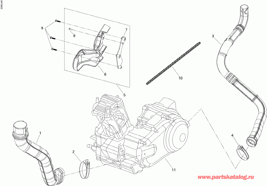 ATV BRP  DS 250, CE, 2006 - Engine