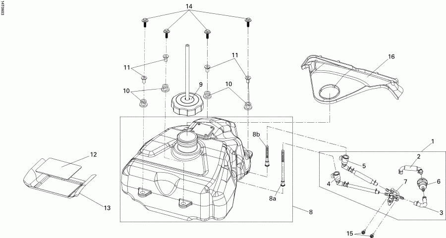 ATV BRP DS 250, CE, 2006 - Fuel System