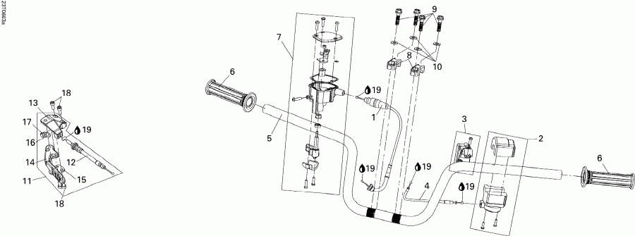 ����������  DS 250, CE, 2006 ������ - Handlebar