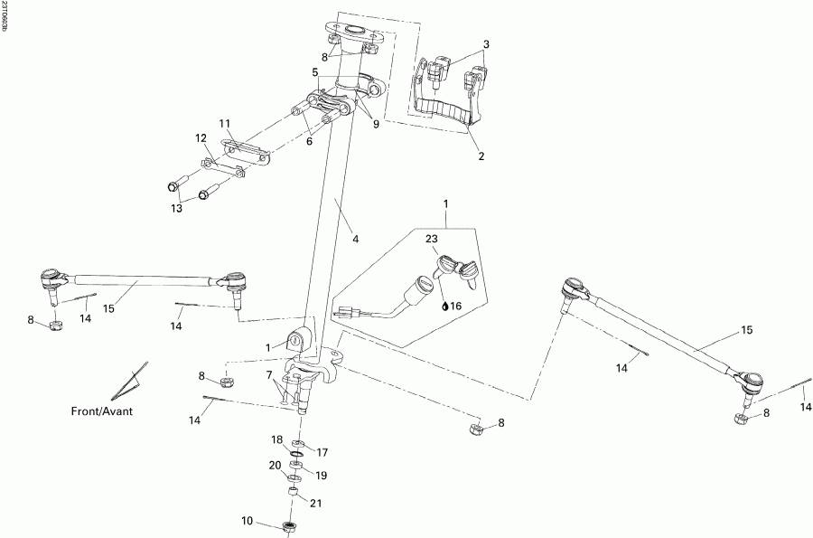   DS 250, CE, 2006  - Steering Linkage